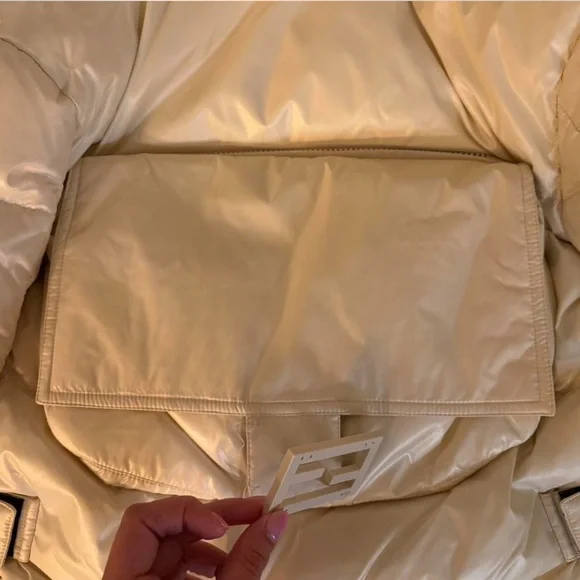 Fendi Cream Puffer Jacket